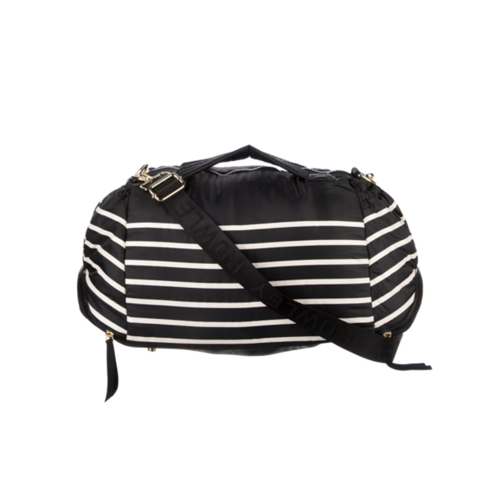 CYNTHIA ROWLEY STRIPED NYLON MINI WEEKENDER BAG
